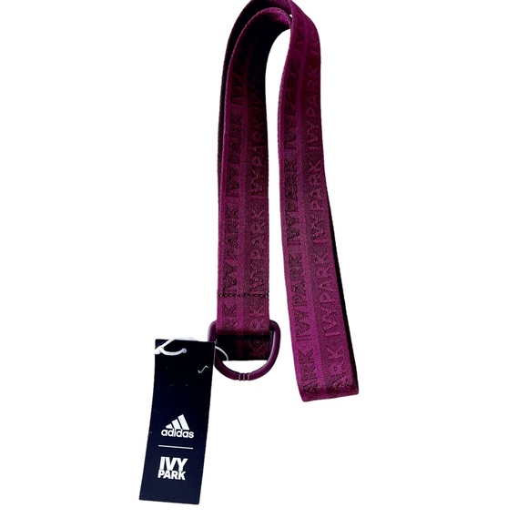Adidas X IVY PARK Logo Belt Maroon Amazon Red - Picture 6 of 7
